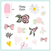 Easter Egg Dainty Decals (CjSH-54)  - CJS Medium Stamping Plate